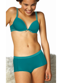 Boobs & Bloomers Audrey Bh zonder beugel & boxershort kleur turquoise groen