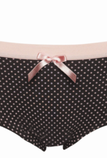 Boobs & Bloomers Macy katoenen boxer grijs stip roze mt 152