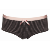 Macy katoenen boxer grijs stip roze mt 152