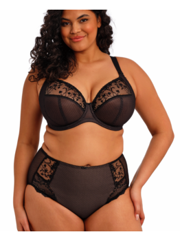Elomi lingerie  Charley Plunge Bh met beugel & sidesupport kleur zwart
