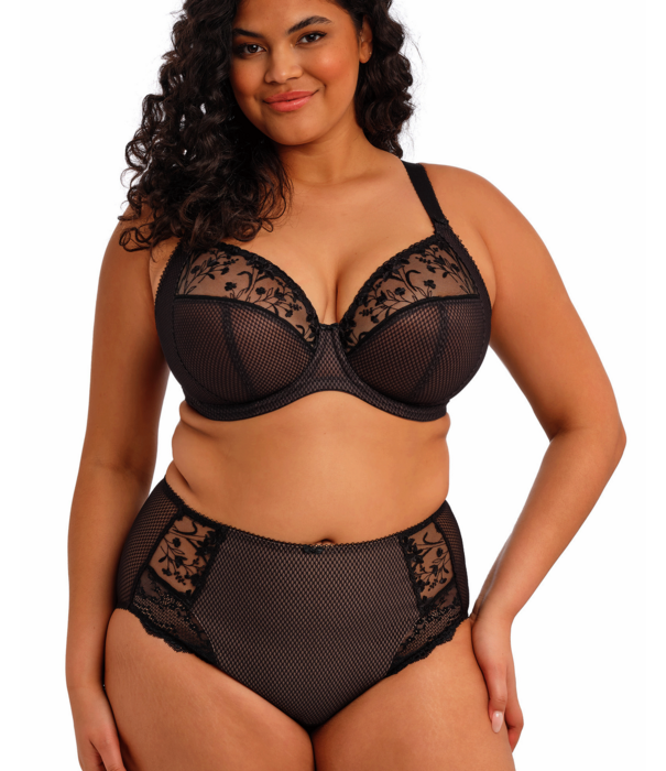 Elomi  Elomi Charley Plunge Bh met beugel & sidesupport kleur zwart
