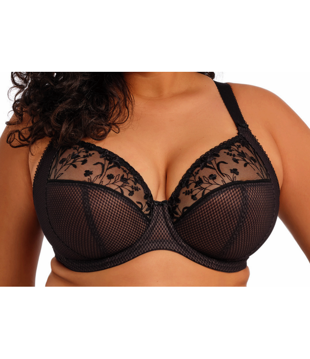 Elomi  Elomi Charley Plunge Bh met beugel & sidesupport kleur zwart