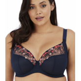 Elomi Charley Plunge Bh met beugel & sidesupport kleur marineblauw