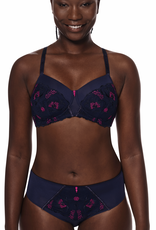 Amoena Delila multiway prothese Bh zonder beugel, licht voorgevormde cup kleur blue/magenta
