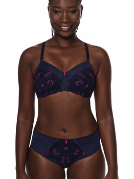 Amoena Delila multiway prothese Bh zonder beugel, licht voorgevormde cup kleur blue/magenta