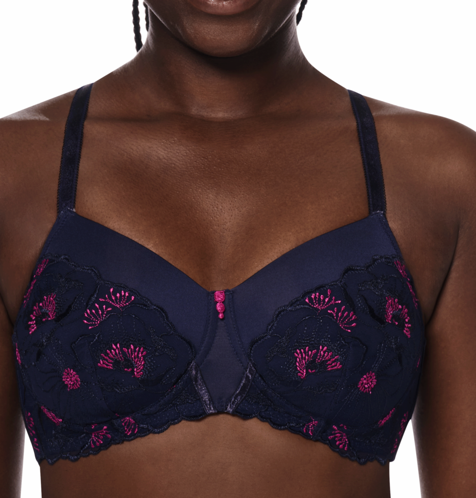 Amoena Delila multiway prothese Bh zonder beugel, licht voorgevormde cup kleur blue/magenta