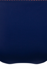 Amoena  Alabama hoge  bikinislip blauw met print kleur brique aan bovenrand