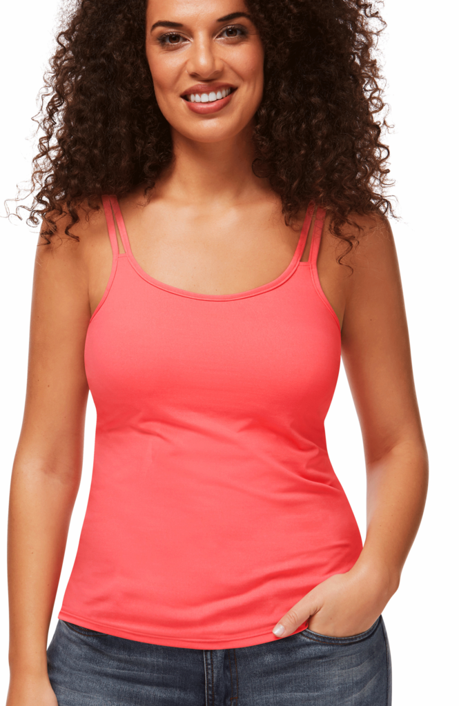 Amoena  Amoena Valletta top strawberry – zachte TENCEL™ Modal prothese top zonder beugel – €5 korting vanaf €39,95 en €15 korting vanaf €99,95