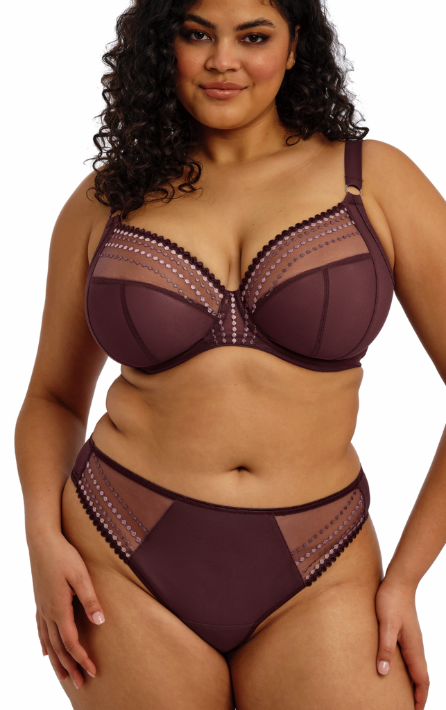 Elomi lingerie  Matilda Plunge Bh met beugel kleur sugar plum