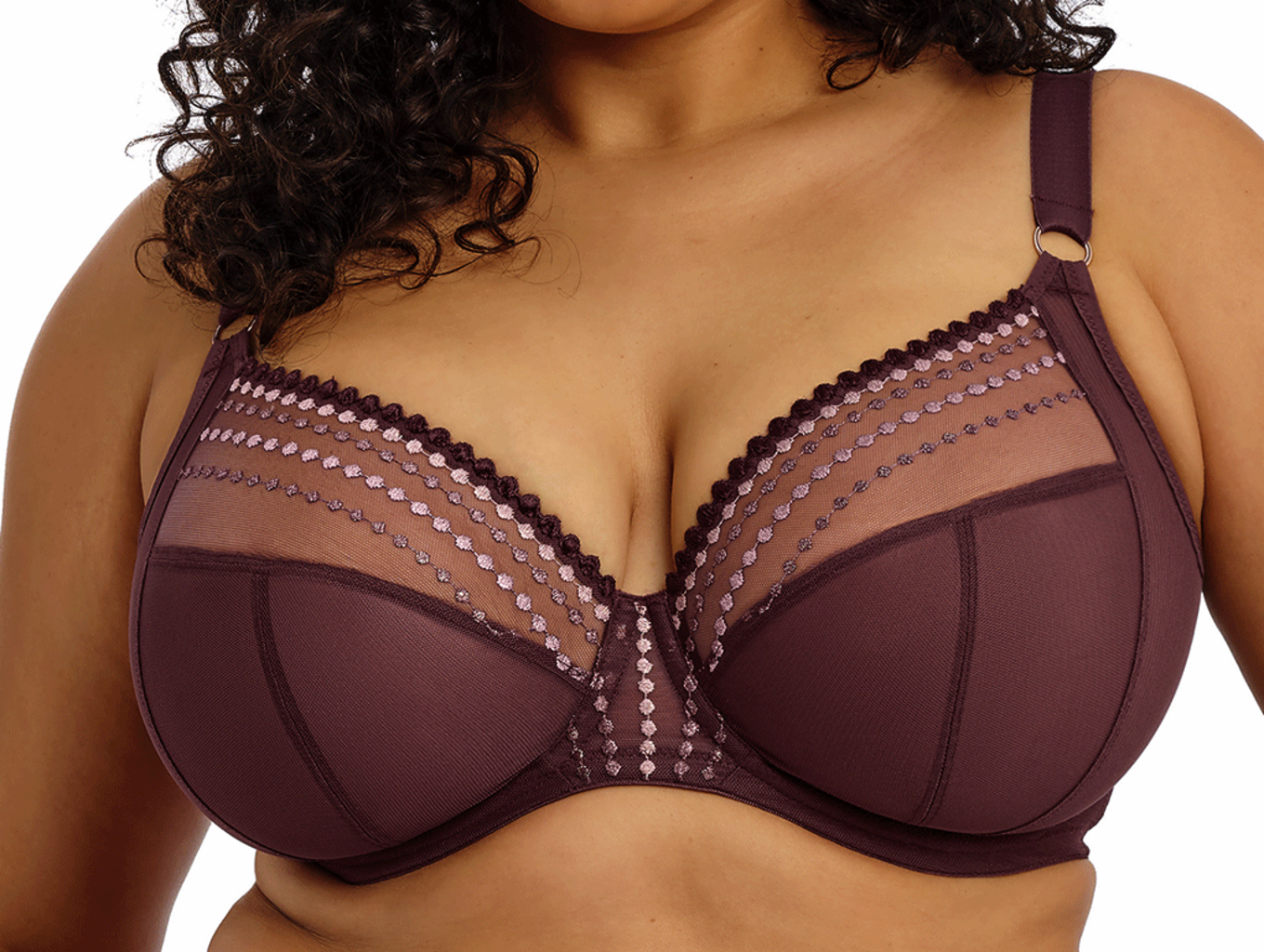 Elomi Matilda Plunge Bh met beugel kleur sugar plum