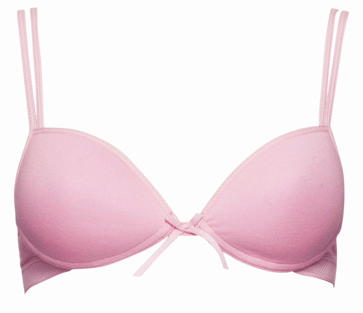 Boobs & Bloomers  Audrey katoenen Bh zonder beugel kleur licht roze