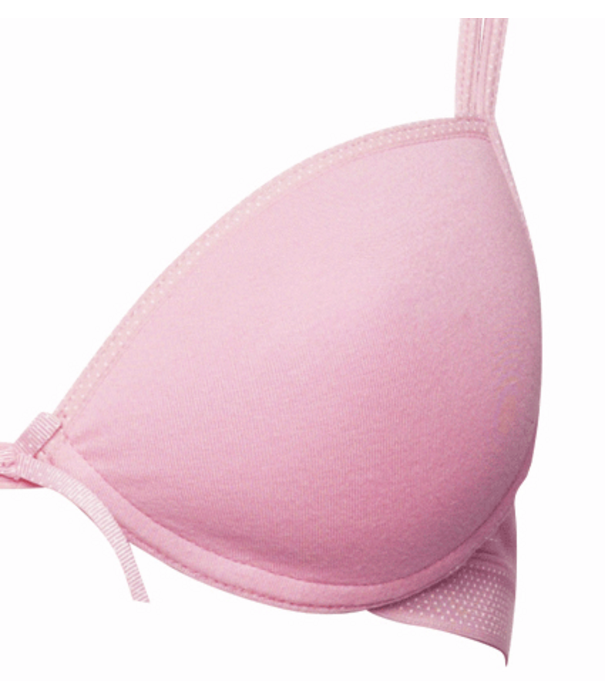 Boobs & Bloomers Boobs & Bloomers  Audrey katoenen Bh zonder beugel kleur licht roze