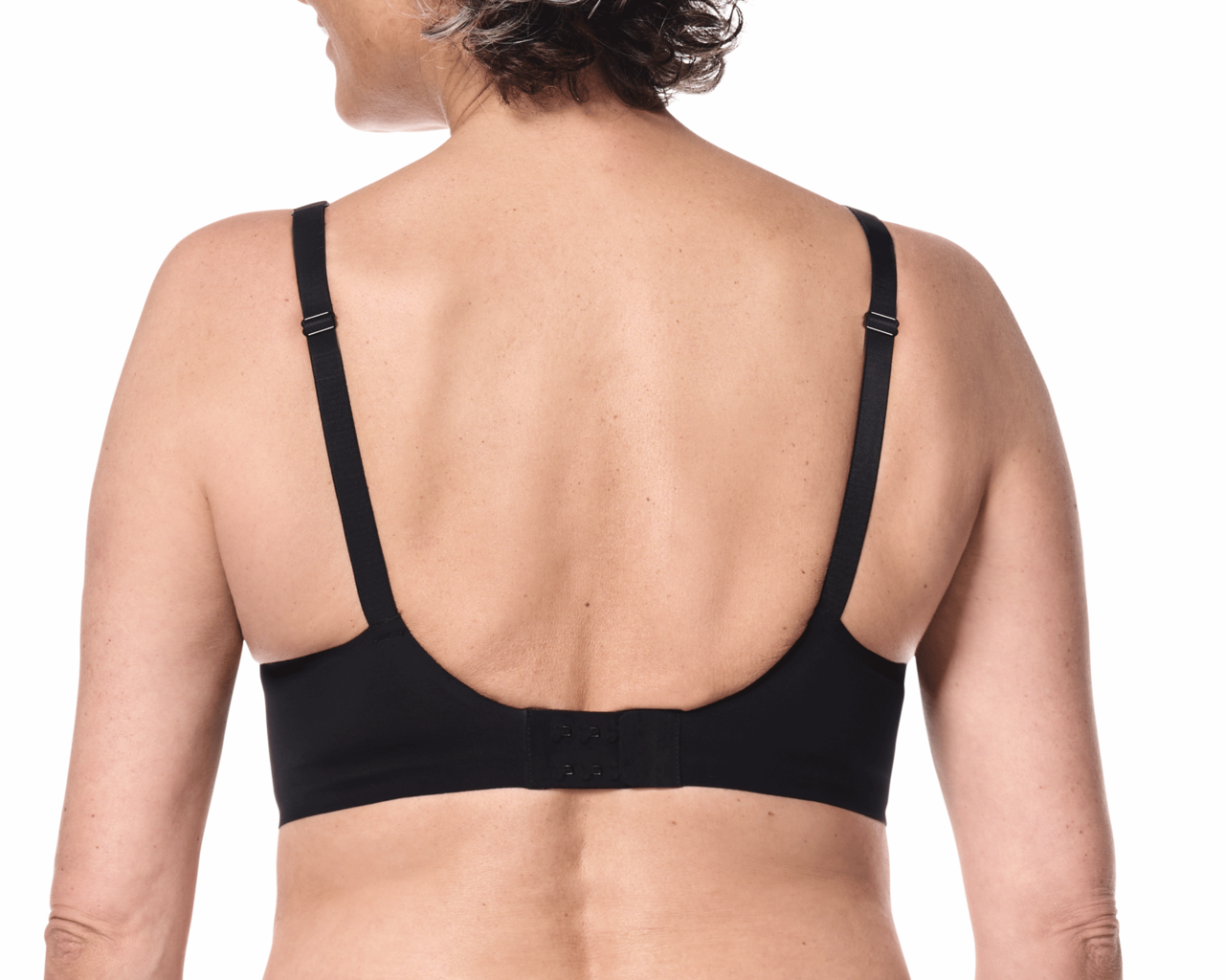 Amoena Esra hooggesloten naadloze, lichtgewindercht, prothese Bh zonder beugel & uitneembare paddings, mt S t/m 3XL, kleur zwart