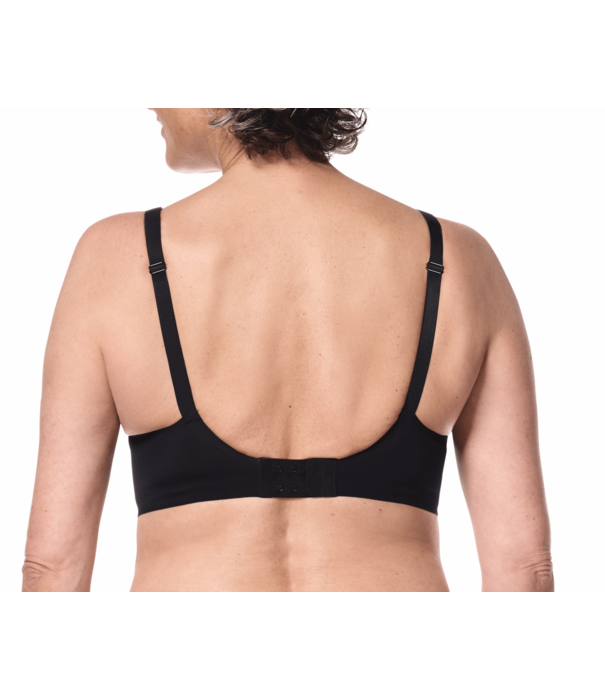Amoena  Amoena Esra hooggesloten naadloze, lichtgewindercht, prothese Bh zonder beugel & uitneembare paddings, mt S t/m 3XL, kleur zwart
