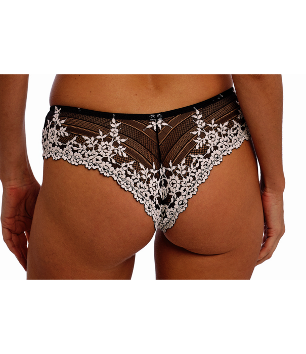 Wacoal Wacoal Embrace Lace hipster zwart met ecru kleurig borduursel