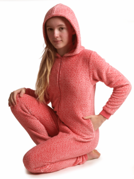 Lunatex Cocodream Coral Fleece Onesie – Roze – €5 korting vanaf €39,95 / €15 vanaf €99,95