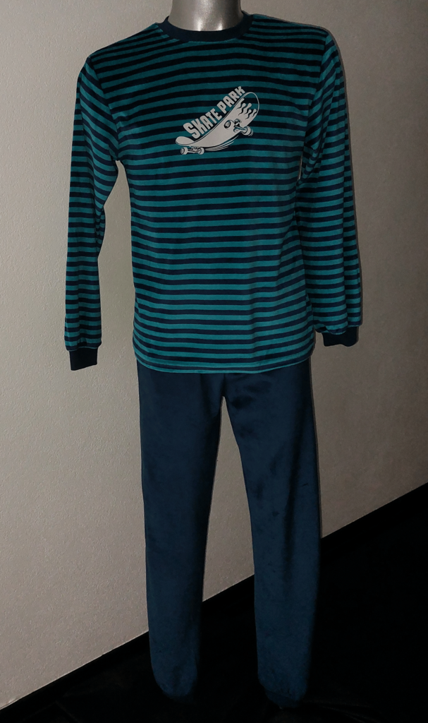 Lunatex Outfitter Jovon velours jongenspyjama mt 176