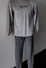 Lunatex Outfitter Storm velours jongenspyjama mt 176 kleur grijs