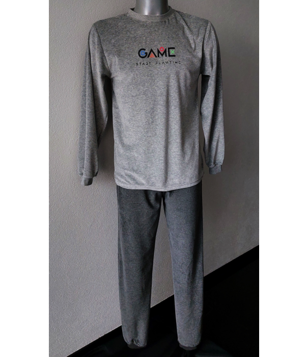 Outfitter Storm Velours Jongenspyjama – Grijs