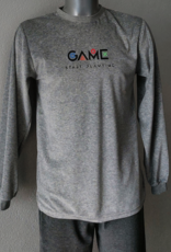 Lunatex Outfitter Storm velours jongenspyjama mt 176 kleur grijs