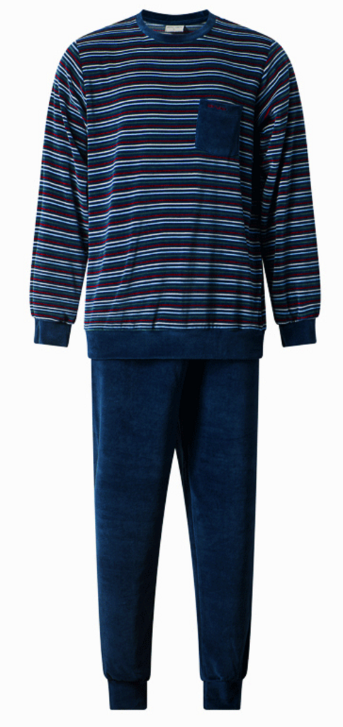 Lunatex Maxime herenpyjama – Stevige zachte velours pyjama uit de Gentlemen‑collectie