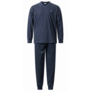 Lunatex Gentlemen Gian double jersey herenpyjama in navy met print