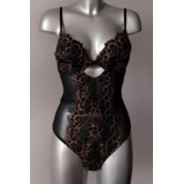 After Eden New Orleans stringbody kleur zwart met goudkleurige lurex gecombineerd mt B80