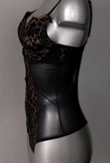 After Eden New Orleans stringbody kleur zwart met goudkleurige lurex gecombineerd mt B80