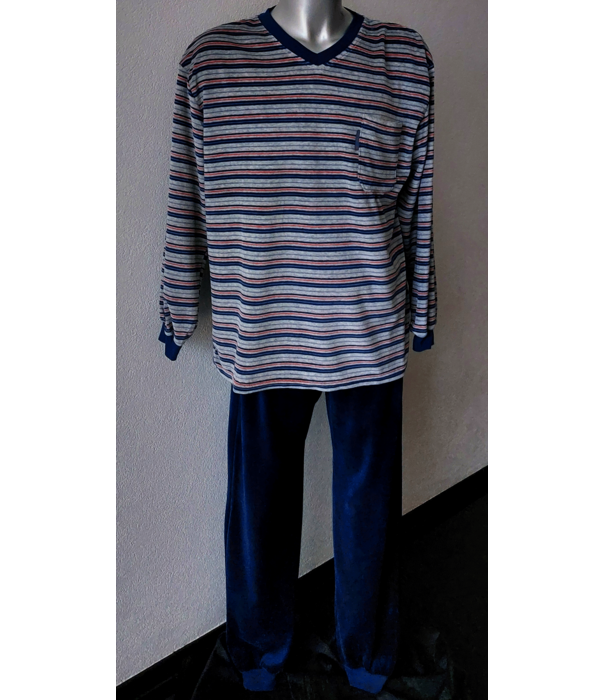 Lunatex Robin herenpyjama – zachte velourskwaliteit uit de Outfitter‑collectie