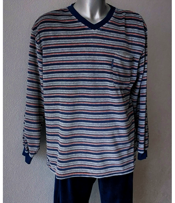 Lunatex Robin herenpyjama – zachte velourskwaliteit uit de Outfitter‑collectie
