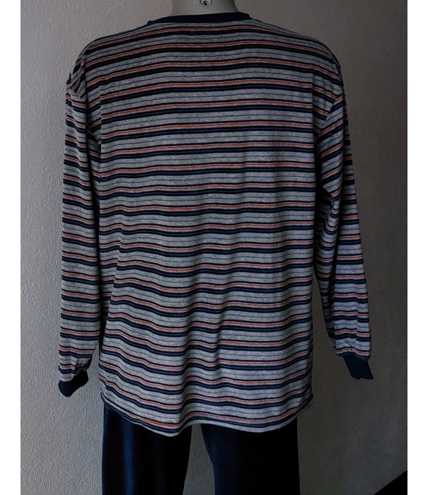 Lunatex Robin herenpyjama – zachte velourskwaliteit uit de Outfitter‑collectie