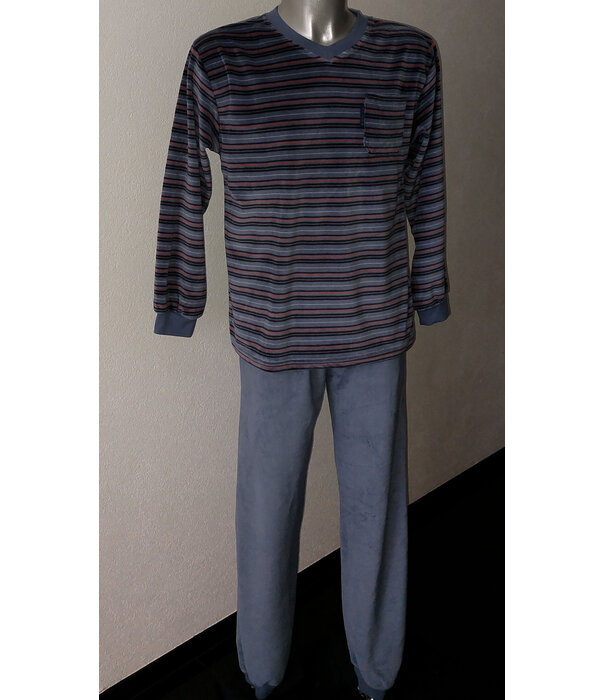 Lunatex Aiden herenpyjama – zachte velourskwaliteit uit de Outfitter‑collectie