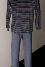 Lunatex Outfitter Aiden herenpyjama – zachte velourskwaliteit uit de collectie - Outfitter Aiden herenpyjama – velourskwaliteit uit de collectie