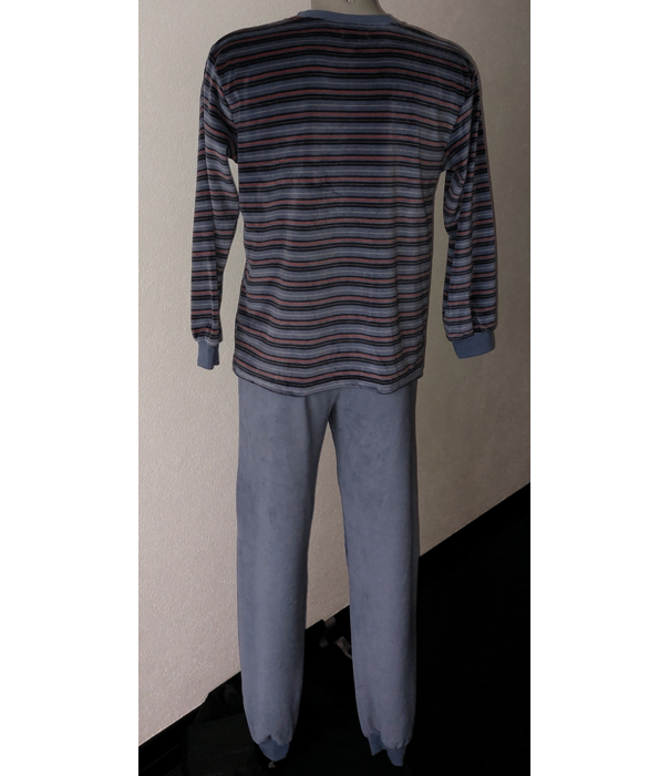 Lunatex Aiden herenpyjama – zachte velourskwaliteit uit de Outfitter‑collectie