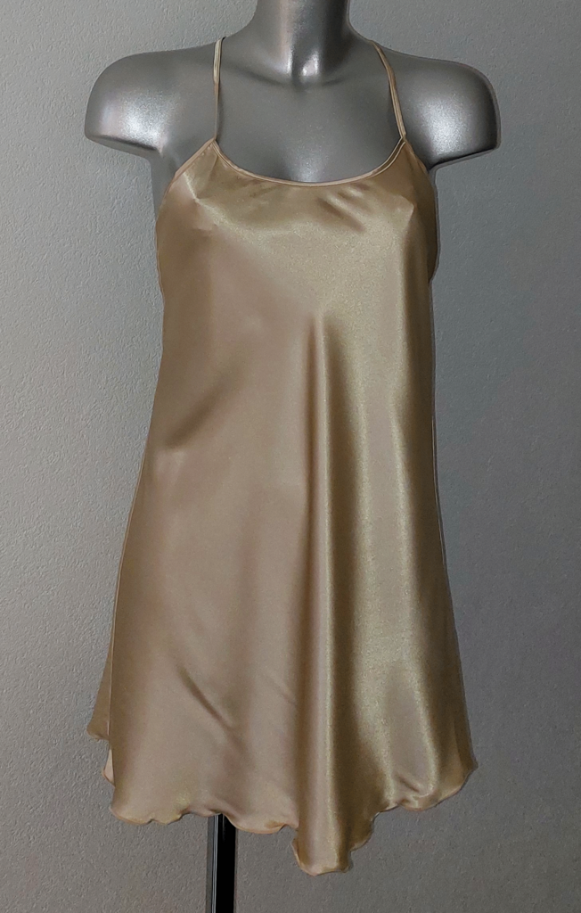 LingaDore Yendar satijnen nachtjurkje kleur gold de mt 36-S