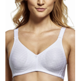 Comfortabele Susa Topsy Plus Isa‑bh zonder beugel met hoog katoengehalte – wit