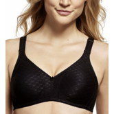 Comfortabele Susa Topsy Plus Isa‑bh zonder beugel met hoog katoengehalte – zwart