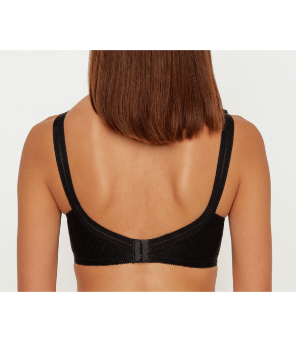 Comfortabele Susa Topsy Plus Isa‑bh zonder beugel met hoog katoengehalte – zwart