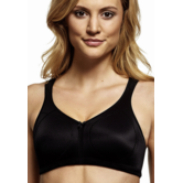 Susa Topsy Plus Lori bh zonder beugel van zachte microfaser die mooi en comfortabel zit - Zwart