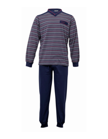 Lunatex Gentlemen Ritchie katoenen single jersey  herenpyjama mt M t/m 4XL