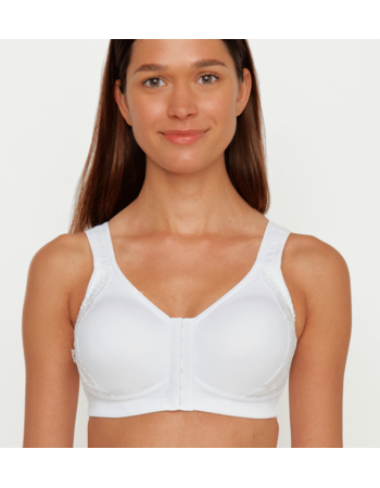 Susa London BH zonder beugel, minimizer cup & voorsluiting – Wit