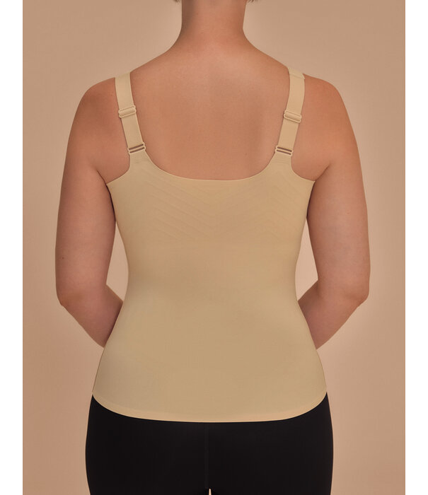 Amoena  Amoena Linda naadloze prothese top met zachte beugel & uitneembare paddings – sand