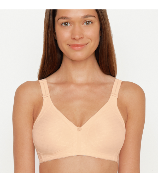 Susa Topsy Plus bh zonder beugel 9638 – hoog katoen & stevige ondersteuning   - sand kleur