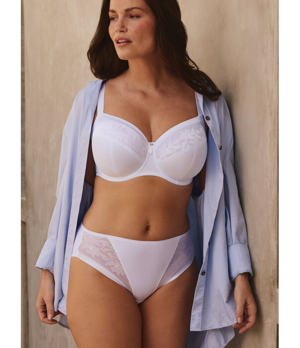Fantasie Fantasie Illusion BH in wit met brede beugel, gladde cups & extra zij‑support