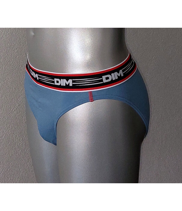 Dim DIM Heren Slipset Stadium Cotton Stretch – 2‑Pack – Zacht Katoen – Jeansblauw & Bruin – Art. 6419