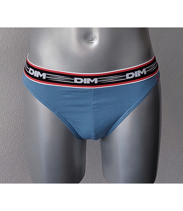 Dim DIM Heren Slipset Stadium Cotton Stretch – 2‑Pack – Zacht Katoen – Jeansblauw & Bruin – Art. 6419