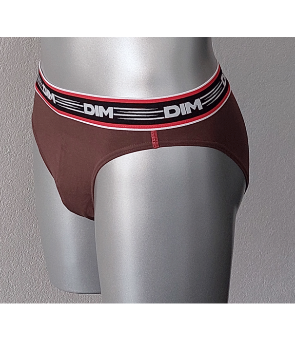 Dim DIM Heren Slipset Stadium Cotton Stretch – 2‑Pack – Zacht Katoen – Jeansblauw & Bruin – Art. 6419