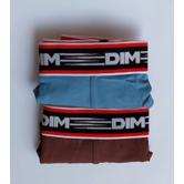 DIM Heren Slipset Stadium Cotton Stretch – 2‑Pack – Zacht Katoen – Jeansblauw & Bruin – Art. 6419