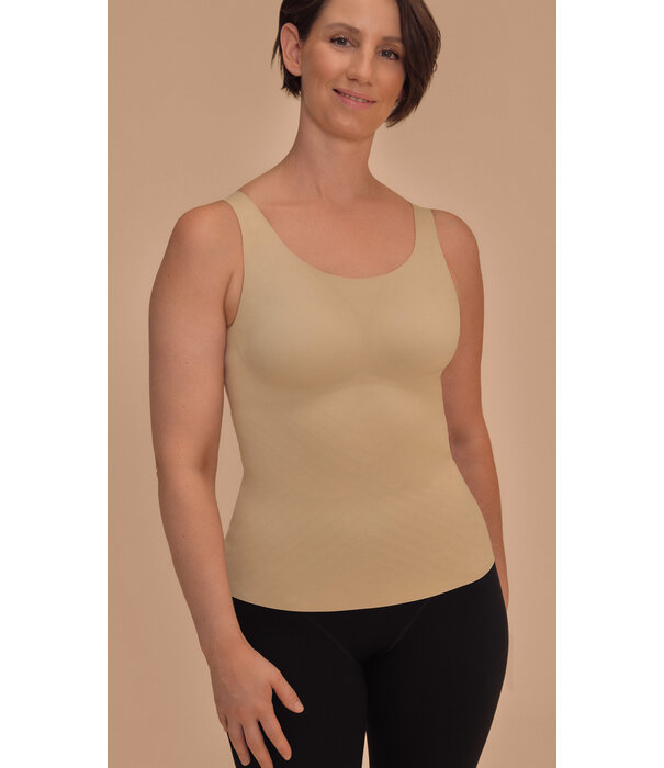 Amoena  Amoena Linda naadloze prothese top met zachte beugel & uitneembare paddings – sand