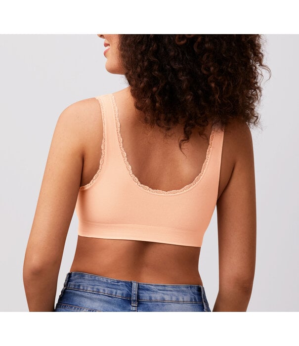 Amoena Amoena Kitty prothese top blush zonder beugel met hoog katoen gehalte, uitneembare paddings en naadloze breitechnologie